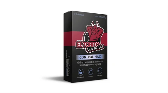 EL TORITO CONTROL MAX korai magömlés elleni kapszula - 10 DB